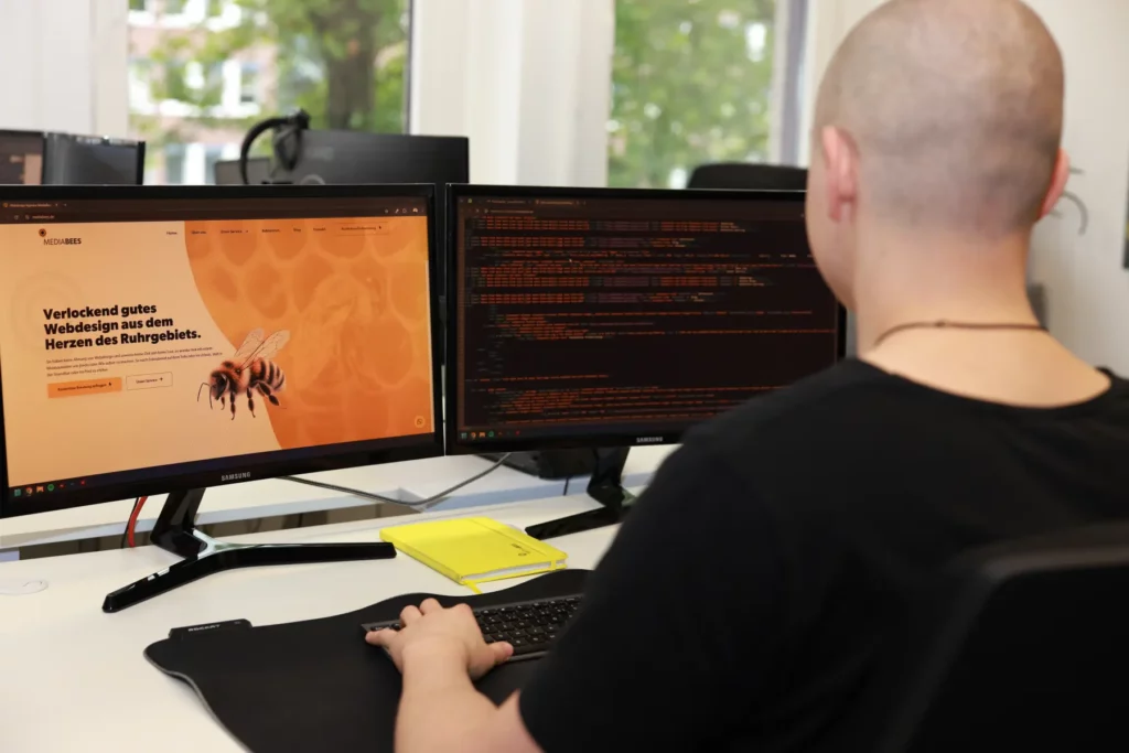 Pascal bei der Arbeit